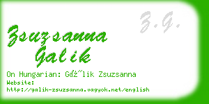 zsuzsanna galik business card